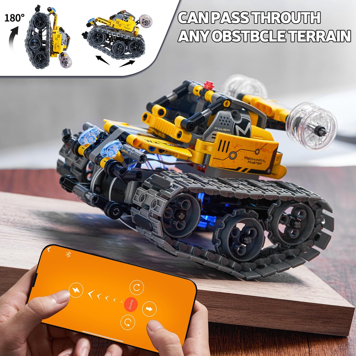 Sillbird Robot Building Kit With Remote Control Gifts For Kids Boys Ages 8-13, Coding Stem Robotic Technic Racer Car Toys For Birthday, Build 6In1 Model With 631 Pieces