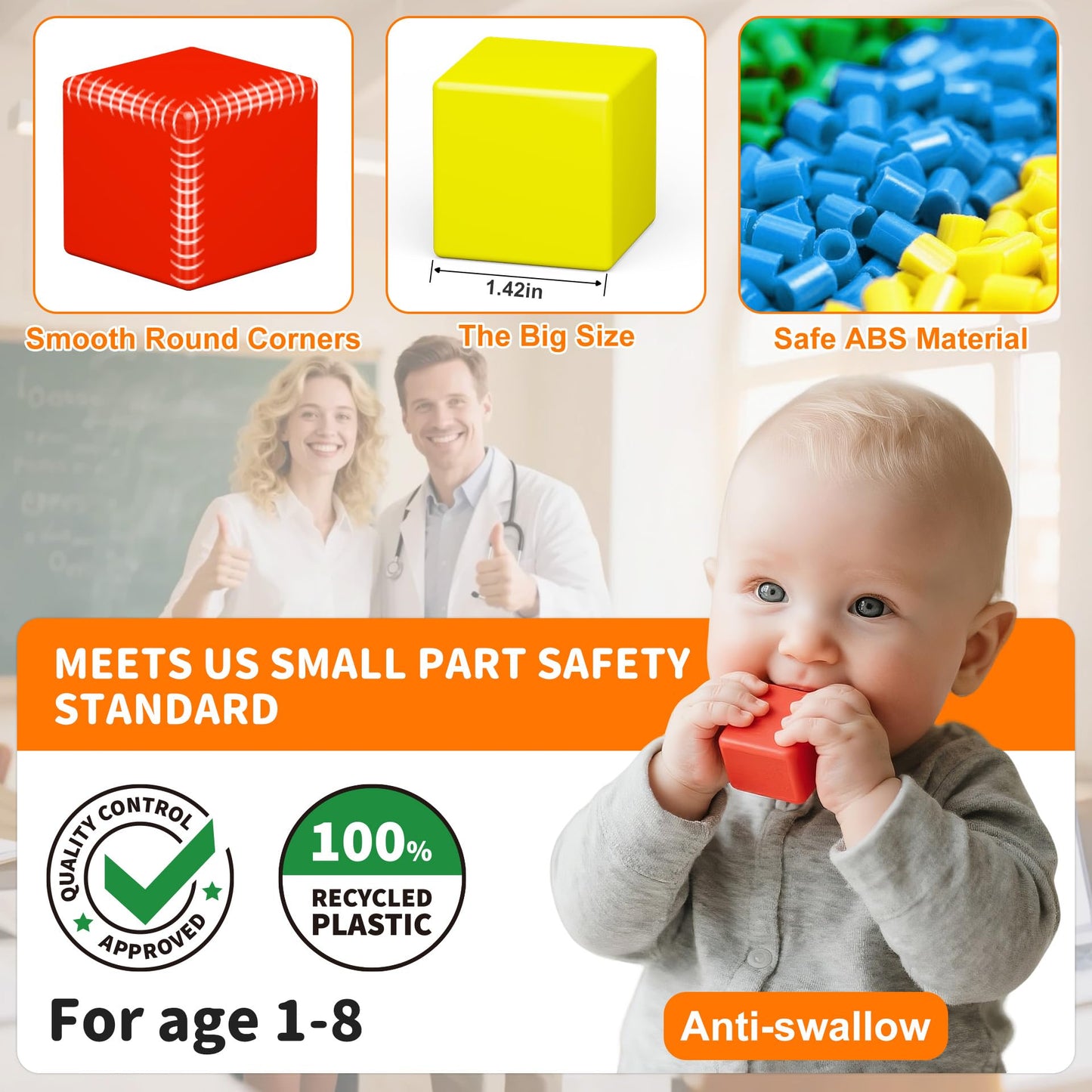 Large Magnetic Blocks for kids ages 4-8-Toddler Toys 45PCS Big Magnet Building Blocks  STEM Sensory Travel Autism Montessori Toys for Boys&Girls  Learning Construction Magnetic Cubes for Birthday Gift