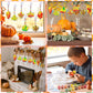 Beeveer Fall Leaf Suncatchers Art Kits - 30 Sets DIY Window Ornaments, 3.74 inches, Multicolor, Model GRE-Beeveer-4587
