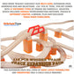 Orbrium Toys 110 Pcs Wooden Train Track Expansion Pack Compatible With Thomas Wooden Train, Brio, Thomas The Tank Engine
