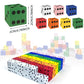 110PCS Foam Dice Set Small Colorful Dices with Number Dots for Math Game Building Toys Classroom Educational Toy Entertainment f