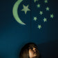 4M Glow In The Dark Large Moon And Stars