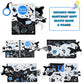 Okooko Soft Baby Book - Black And White High Contrast Marine Animals Tails Book, Montessori Sensory Stroller Toy, Non-Toxic Crinkle Washable Early Education For Baby Infant Toddler