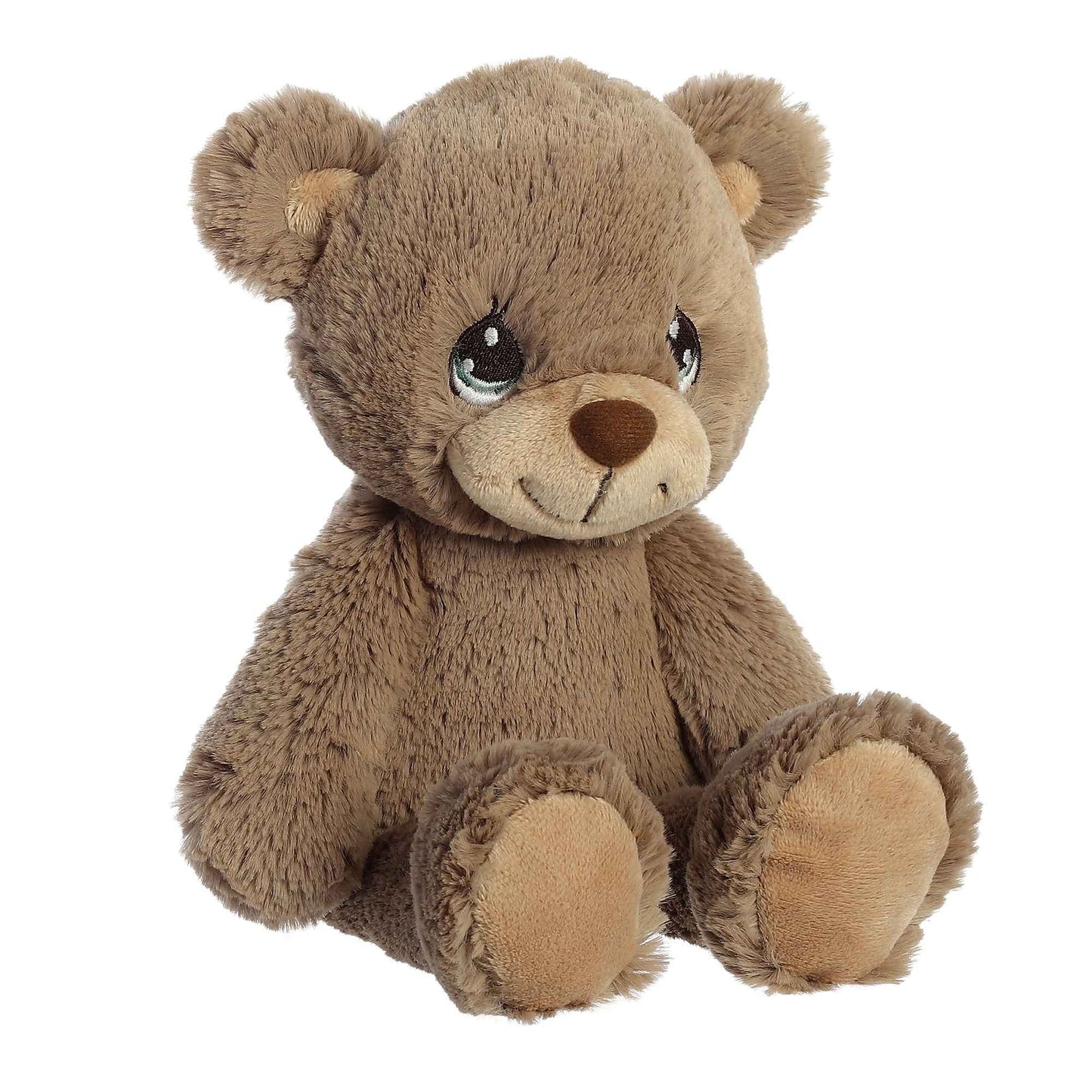 Aurora Inspirational Precious Moments Barley Bear Stuffed Animal - Cherished Memories - Enduring Comfort - Brown 8.5 Inches