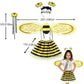 Seawhisper Princess Girls Dress Up Trunk Clothes For Kids Toddler Pretend Play Fairy Ladybug Bee Butterfly Costume Accessories 3
