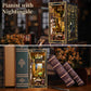 Minicity Diy Book Nook Kit For Adults, 3D Wooden Puzzle Bookend Bookshelf Insert Decor With Led Light And Dust Cover (Pianist Wi