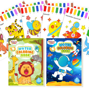 Feredo Kids Kids Watercolor Drawing Paint Set: 2 Pack Coloring Painting Book For Age 4 5 7 8,Arts And Crafts Activities Christma