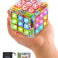 Power Your Fun Cubik Led Flashing Cube Memory Game - Electronic Handheld Game, 5 Brain Memory Games For Kids Stem Sensory Toys Brain Play Puzzle Fidget Light Up Cube Stress Relief Fidget Toy (Tie Dye)