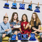 Happy 18th Birthday Honeycomb Centerpieces 9Pcs Stylish Sophisticated Blue Neon Theme Table Decor for Boys Girls Birthday Party