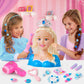 Svmk Hair Styling Doll Head Makeup For Girls Toys Kids Practice Pretend Play Beauty Set With Hairdryer Curling Iron Crown Brushe