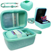 Jchpine Hard Carrying Case And Silicone Cover For Bitzee Interactive Toy Digital Pet, Protective Case For Bitzee Virtual Electronic Pets Accessories (For Original 15 Animals) (Teal)