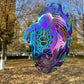 Dinoneyi Wind Spinner Outdoor Metal 3D Wind Spinner Hanging Turtle Yard Garden Decor Gifts Stainless Steel Turtle Spinners With