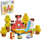 Picasso Cubes 1    Fall Autumn Harvest Theme Magnetic Blocks Build Cubes 90 Piece Magnet Tile Construction Building Block Set Se