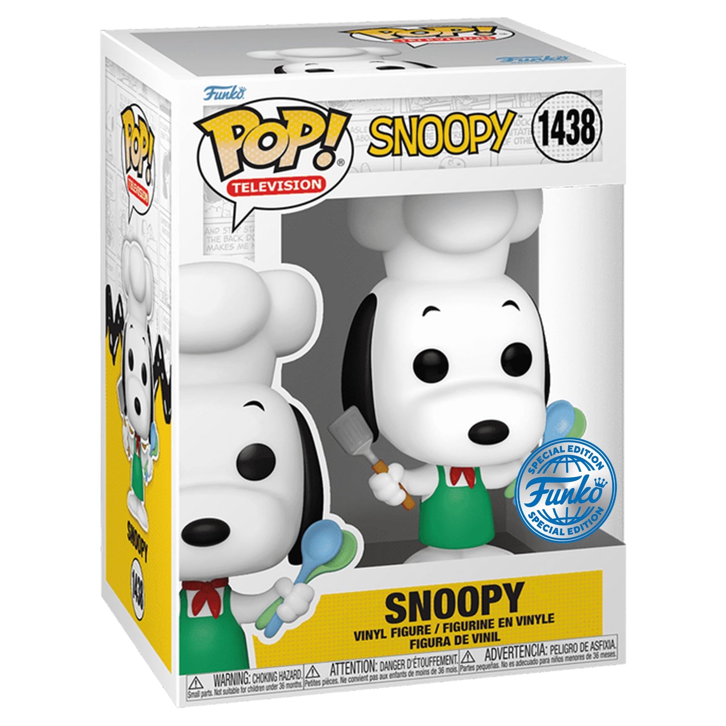 Funko Pop! Television: Snoopy Chef Outfit Special Edition Multicolor limited availability Figure #1438
