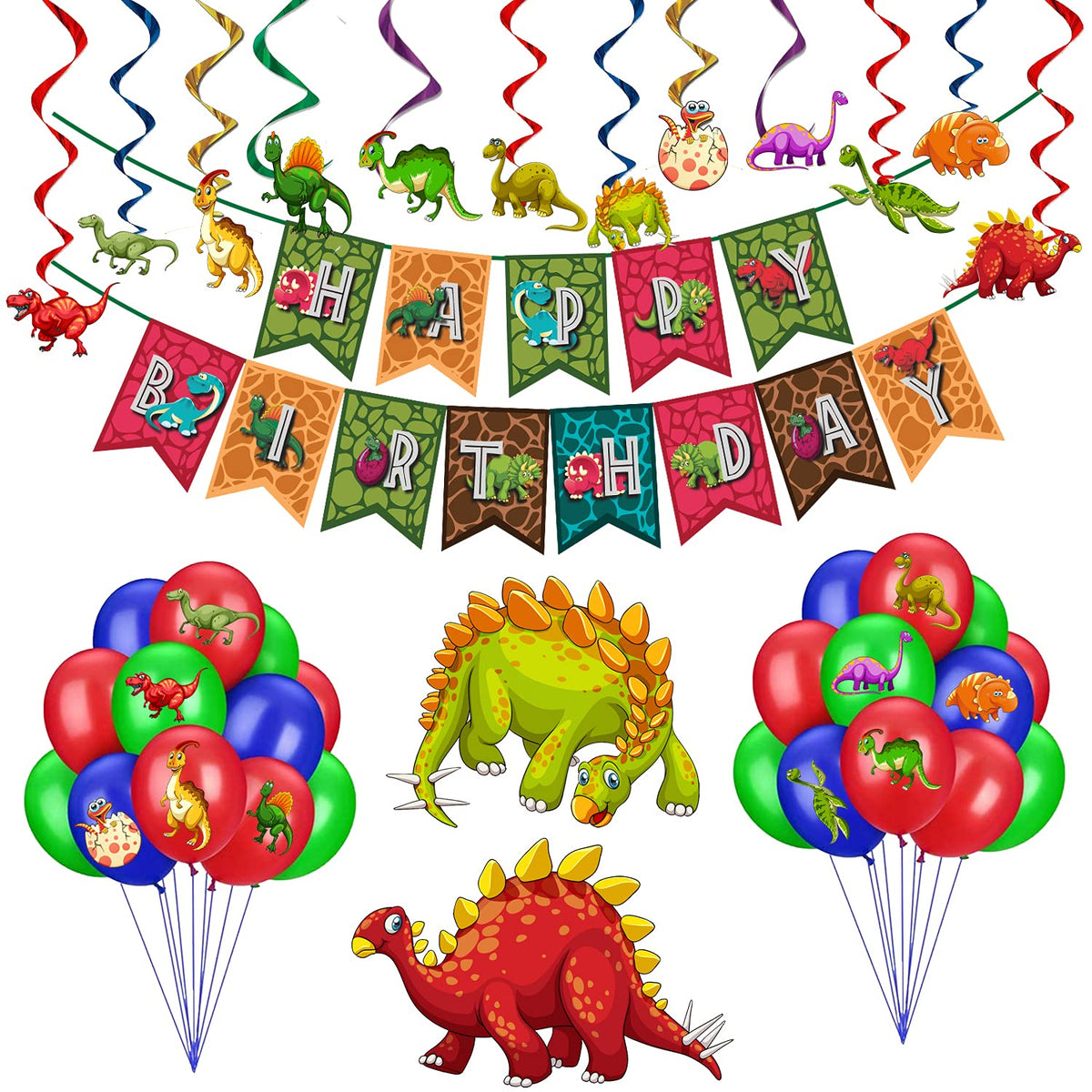 Party Propz Dinosaur Theme Birthday Decorations  45Pcs For Boys, Girls, Kids  Kids Birthday Decoration Items, Birthday Decorat
