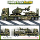 SpringFlower Toddler Boy Toys, 3 in 1 Large Army Truck Toy with Helicoper and Tank, Military Transport Truck Toy, Christmas Birt