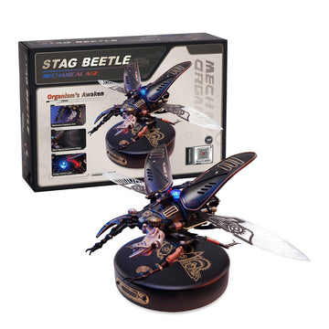 Robotime Mi03 Model Kits For Adults/Teens-Storm Beetle Model Building Kits-115 Pieces Mechanical 3D Puzzle-Birthday Gift For Men-Aesthetic Desk Toy Decor