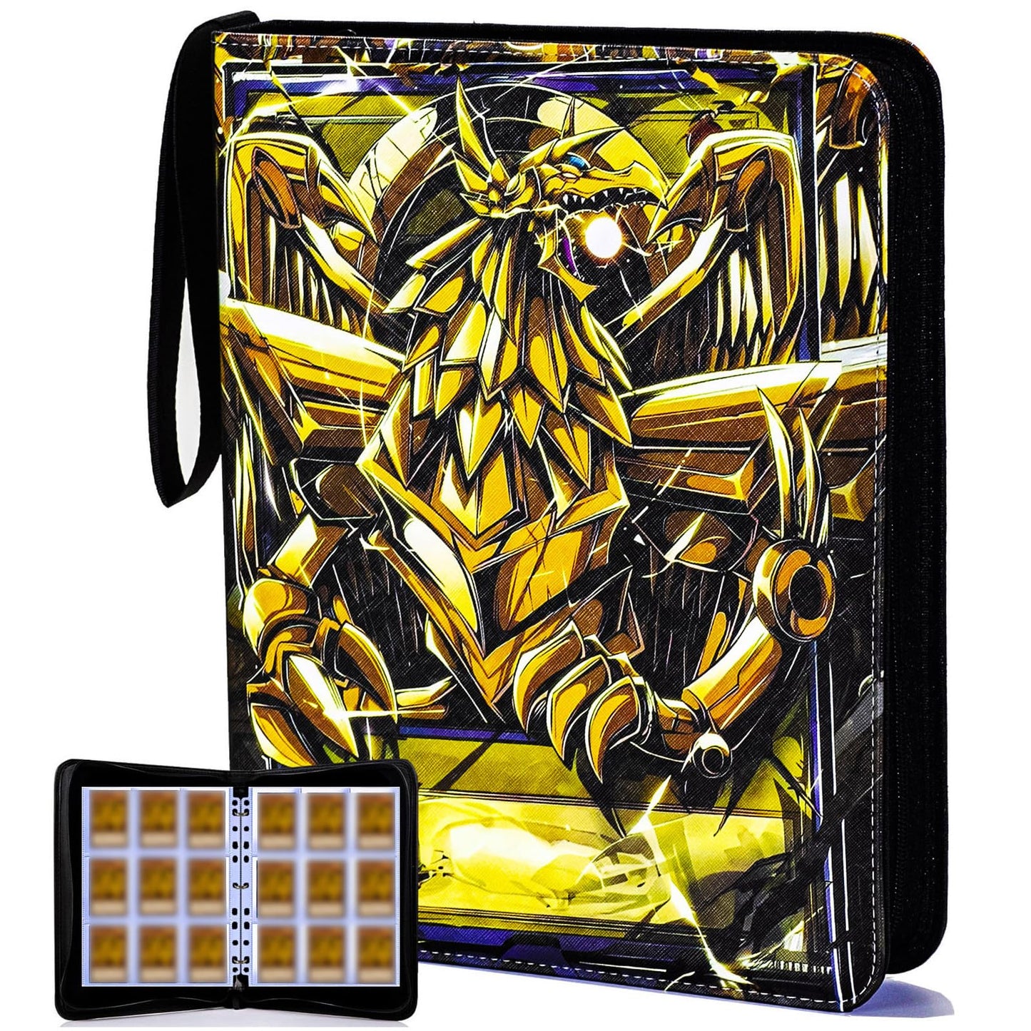 KarlyPro 990 Pockets Card Binder  9-Pocket 3-Rings Trading Card Album Large Capacity Folder Compatible with YGO MTG TCG Trading Cards.