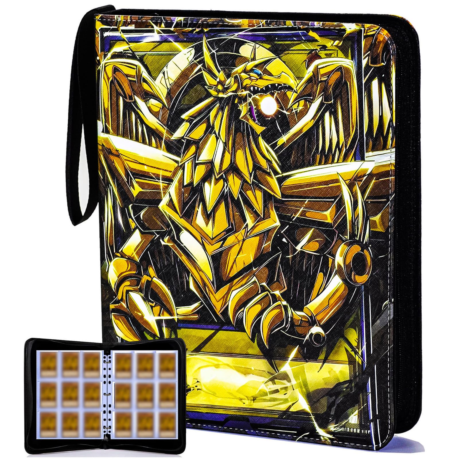 KarlyPro 990 Pockets Card Binder  9-Pocket 3-Rings Trading Card Album Large Capacity Folder Compatible with YGO MTG TCG Trading Cards.