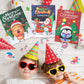 48Pcs Christmas Coloring Book for Kids with Crayons, Christmas Activity Books Mini Coloring Book Bulk DIY Art Drawing Book Set X