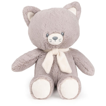 Gund Baby Sustainable Kitten Plush, Stuffed Animal Made From 100% Recycled Materials, Spring Decor For Babies And Newborns, Gray