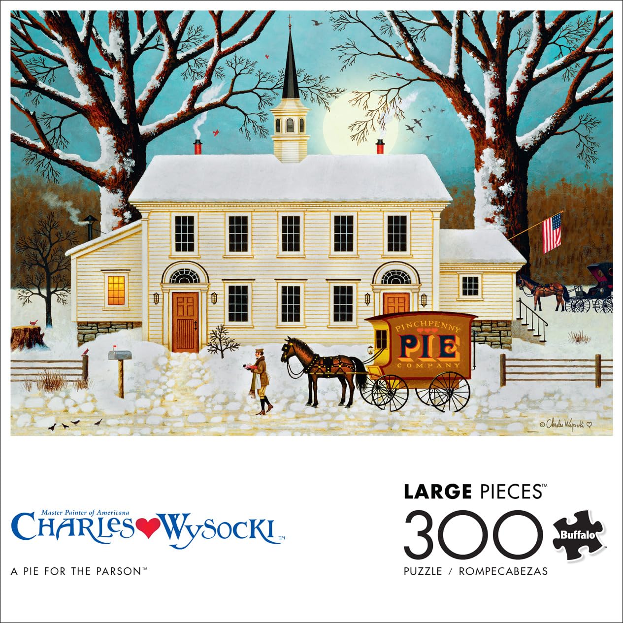 Buffalo Games 300 Piece Jigsaw Puzzle - A Pie for The Parson - Large Multicolor - Model 22611 - Challenging Fun for Adults