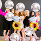 Katchon, Metallic Silver Balloons - 22 Inch, Pack Of 6 | 4D Round Silver Mylar Balloons, Silver Foil Balloons | Prom Decorations 2025 | Silver Metallic Balloons, Graduation Decorations Class Of 2025
