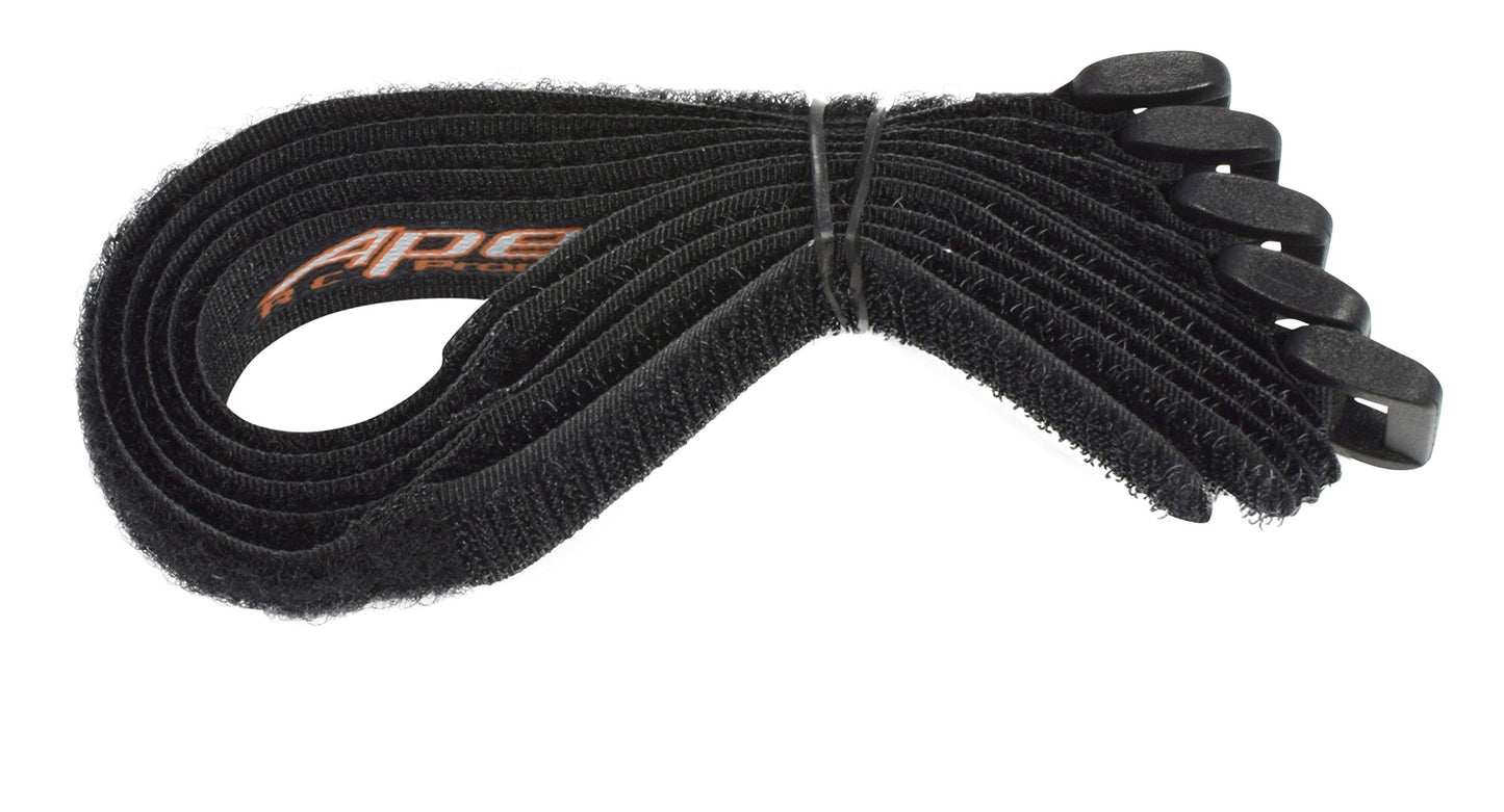 Apex RC Products 5 Pack 16mm x 200mm Straps for Lipo Battery or Camera Straps 3040