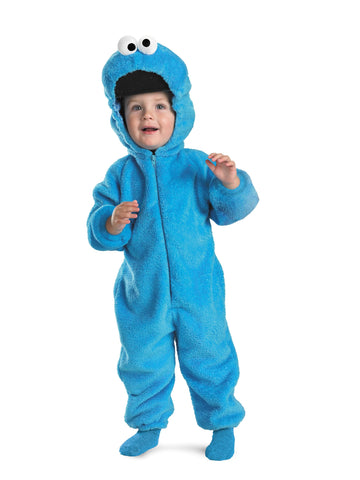 Cookie Monster Dlx Plush - Size: Child L (4-6)