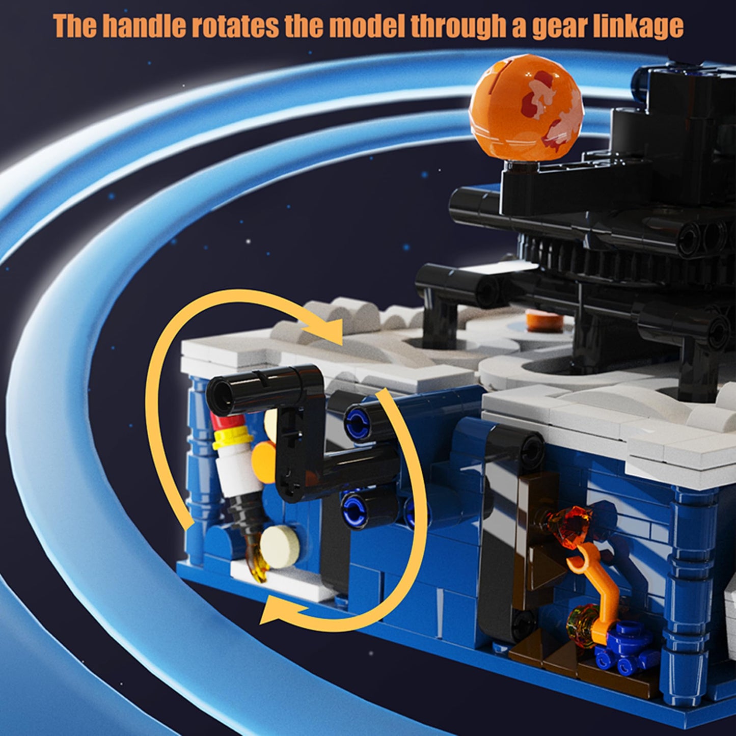 Solar System Building Toys, Rotatable Educational Toys For Science Experiments,Lighted Ornaments For The Night,Birthday Gift For