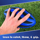 LMC Products Spiral Foam Football - Soft Foam Football for Kids - Each Quality Kids Football is 9 Inches - mature-themed & Toddler Football Youth - Small Football (Blue & Black)