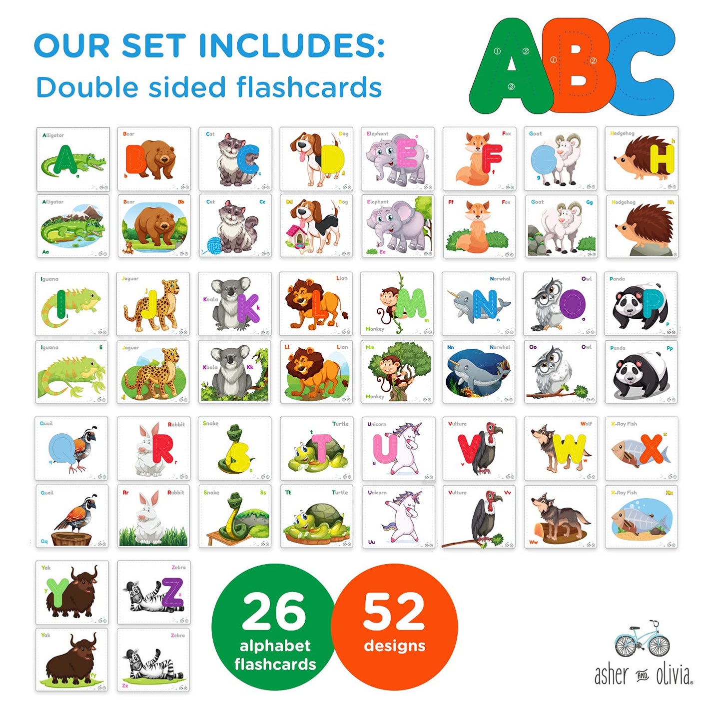 Alphabet Puzzle & ABC Wooden Puzzle Set: Number Game  Flash Cards  & Storage Bag Bundle