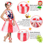 Fortuning'S Jds Hawaiian Hula Grass Skirt For Girls Elastic Flower Costume Kids Outfits For Luau Tropical Beach Party Decor