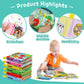 Okooko Soft Baby Books 6Pcs Soft Cloth Books Bath Books Crinkle Washable Non-Toxic Early Education Preschool Learning Toy For Newborns Babies Infants Toddlers Kids
