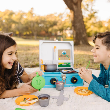 Melissa & Doug Lets Explore Camp Stove Play Set - 24 Pieces - FSC Certified