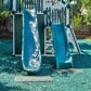 Playsafer Playground Safety Rubber Wearmat For Swingsets And Slides - 1'' Thick X 24'' W X 40'' L (2 Pack, Green)