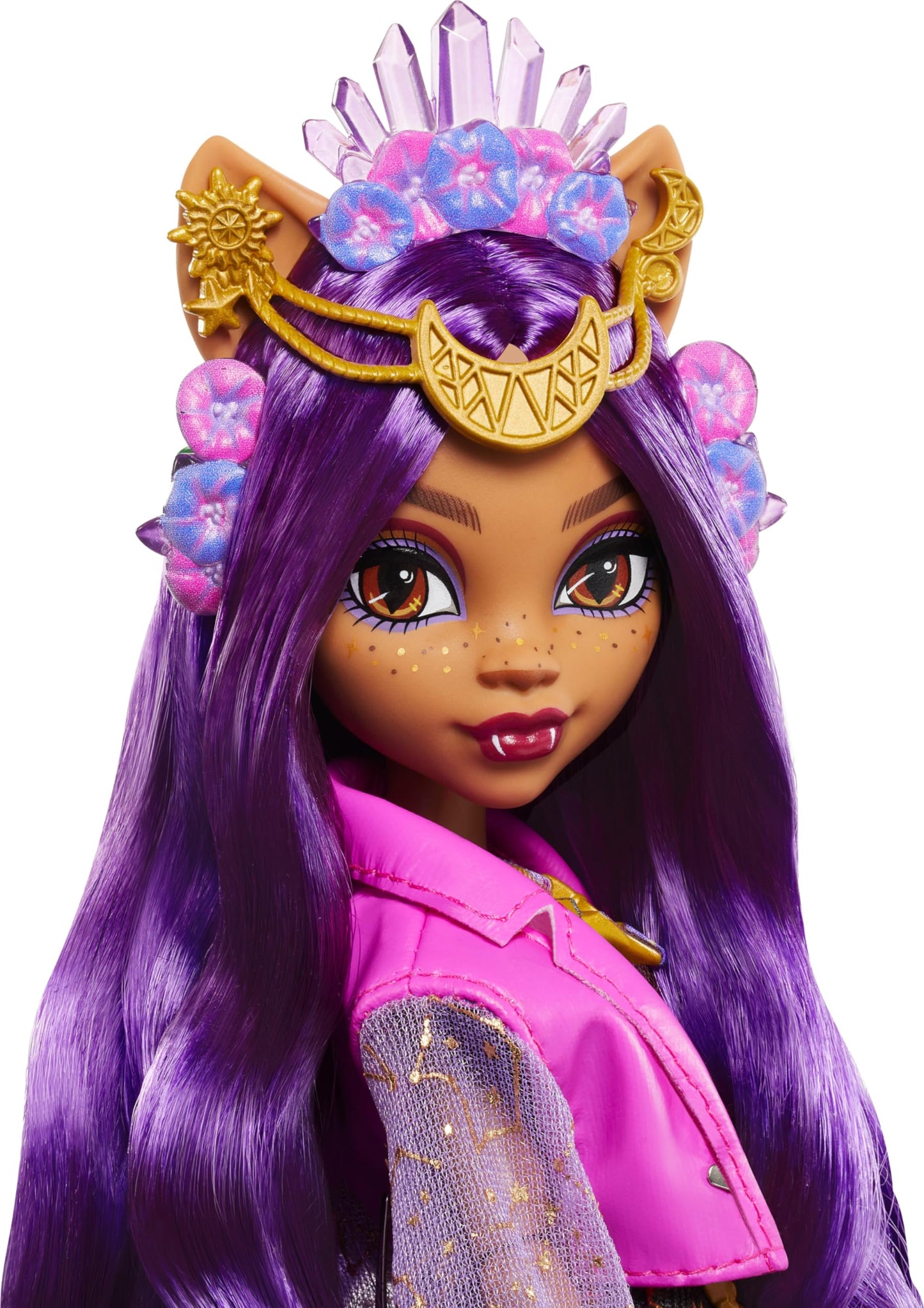 Monster High Monster Fest Doll, Clawdeen Wolf With Glam Outfit & Festival Themed Accessories Like Snacks, Band Poster, Statement Bag & More