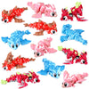 Honoson 12 Pcs 3D Printed Multicolor Dragon Fidget Toy 3D Printed Small Animal Toy Flexible Cute Articulating Pet Stress Relief 
