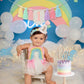 Handmade Boho Macaron High Chair Banner & Hat - Pink Decorations for Girls 1st Birthday - Crown & Cake Topper