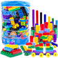Dimple Building Blocks for Toddler (300 Pcs) Stacking Toys & Puzzle Games for Learning and STEM Fun Montessori Toys, Educational