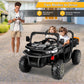 Hikole 24V Ride On Dump Truck For Girls, 2 Seater Ride On Utv For Big Kids With Electric Dump Bed, Remote Control, 400W Powerful Motors, Spring Suspension, 2Wd Kids Side By Side Electric Car, Black