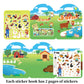 Reusable Sticker Books For Kids 2-4, Stickers For Toddlers 2-4 Years, 53Pcs Farm Reusable Stickers For Boys Girls Church Airplane Car Travel Activities