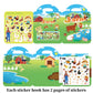 Reusable Stickers Book For Toddlers,Dinosaur, Animal And Vehicle Static Sticker For Kids Activity Books Learning Toys Birthday Christmas Gifts