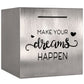 Piggy Bank Made Of Stainless Steel, Piggy Banks For Adults Coin Bank,Can Only Save The Piggy Bank That Cannot Be Taken Out (7.8'X7.8'X7.8')
