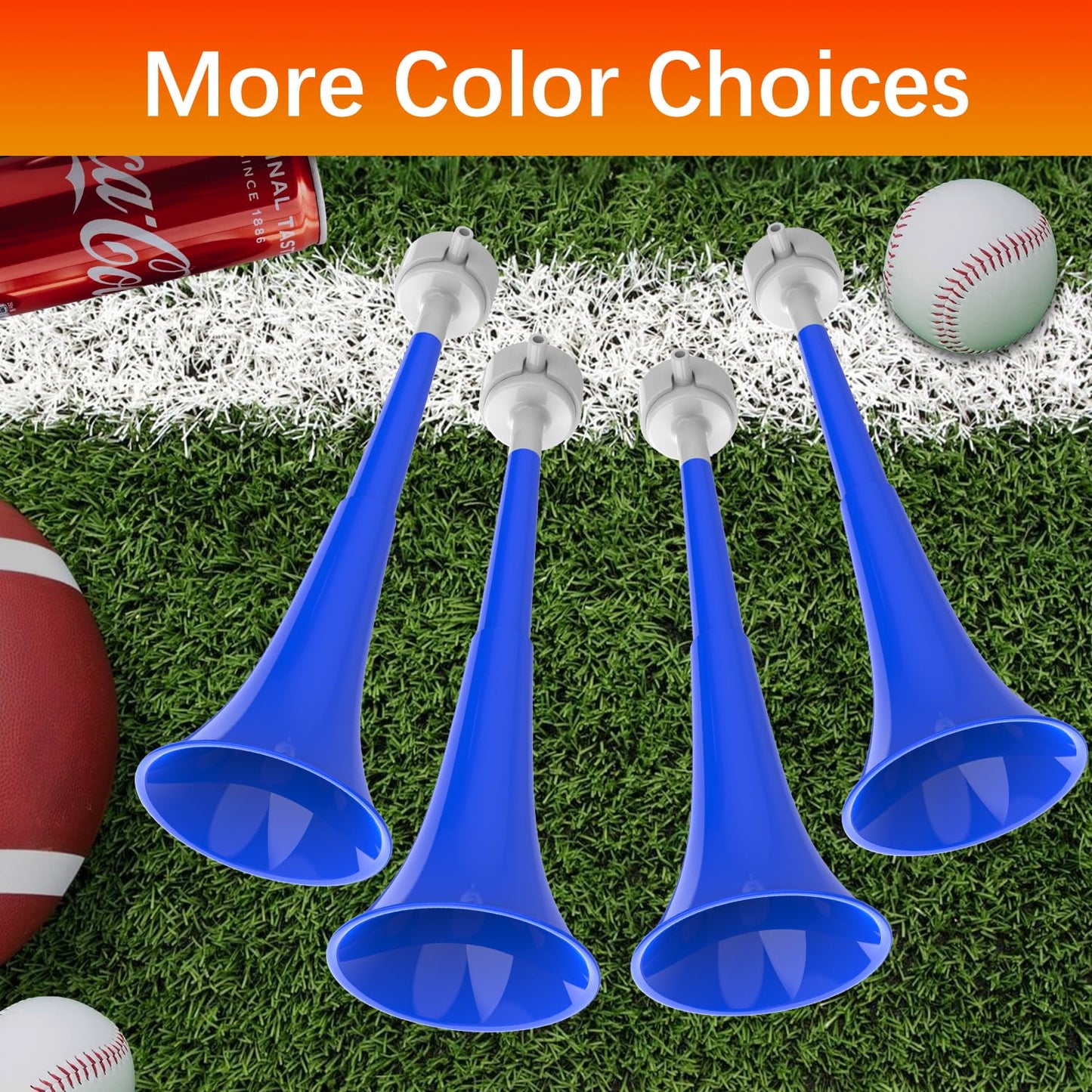 Vuvuzelas Soccer Horn Collapsible Blow Horns Noise Maker Loud Sound Sports Horn Noisemaker for Sporting Events School Graduation