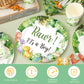 200 Pcs Dinosaur Baby Shower Paper Plates Napkins Cups Baby Shower Party Supplies Tableware Set Dinosaur Disposable Cup Napkin F