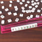 Zgme American Mahjong Set,166 White Tiles With Black Rectangular Bag And Accessories,4 All-In-One Mahjong Racks With Pushers,Com