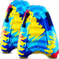 Gemscream Inflatable Surf Body Board with Handles Beach Surfing Float for Slip Portable Pool Water Game Float Board Swimming Pool Floating Water Summer Fun Toy for Kids and mature-themed(2 Pcs)