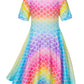 Heone Doll and Girl Matching Nightdress Mermaid Dress Nightgowns Costume for Girl and 18'''' American Girl Doll Clothes(2-130),