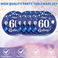 Blue 60Th Birthday Decorations For Men Navy Blue Silver Happy 60Th Birthday Tableware Set Include Happy 60Th Birthday Plates Nap